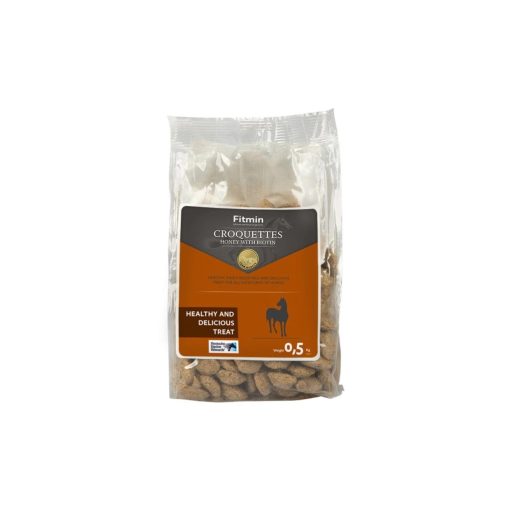 Fitmin Krokett méz + biotin csemege lovaknak, 500 g