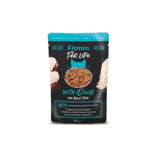 Fitmin For Life Kacsahúsos táska macskaeledel, 85 g