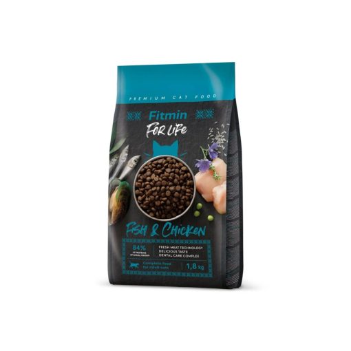Fitmin For Life Fish And Chicken macskatáp, 1,8 kg