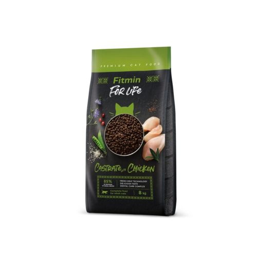 Fitmin For Life Chicken macskatáp ivartalanított macskáknak, 8 kg
