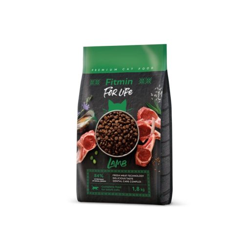 Fitmin For Life Adult Lamb macskatáp, 1,8 kg
