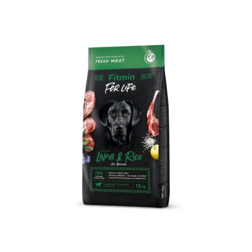 Fitmin For Life Lamb & Rice kutyatáp, 12 kg