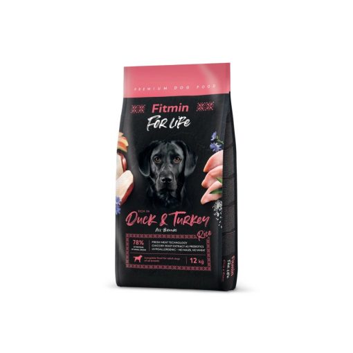 Fitmin For Life Duck & Turkey kutyatáp, 12 kg
