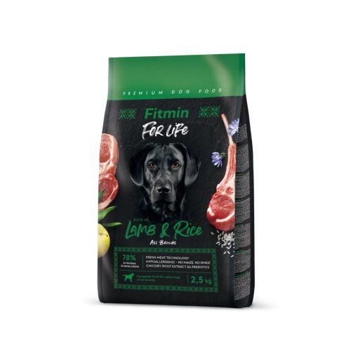 Fitmin For Life Lamb & Rice kutyatáp, 2,5 kg