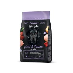 Fitmin For Life Light & Senior kutyatáp, 2,5 kg