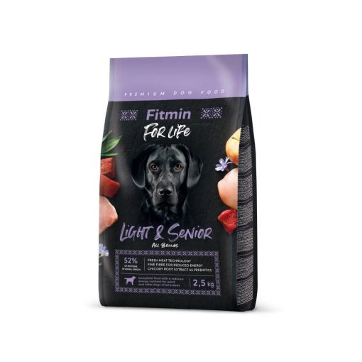 Fitmin For Life Light & Senior kutyatáp, 2,5 kg