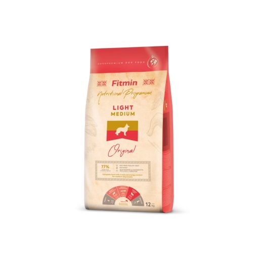 Fitmin Medium Light teljes értékű kutyatáp, 12 kg